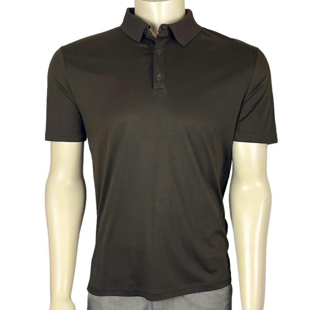NWT Alexander Wang S/S Polo in Solid Brown 100% Cotton Size Small